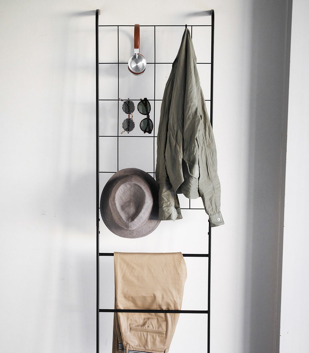 Leaning Ladder with Grid Panel (63" H)  - Steel